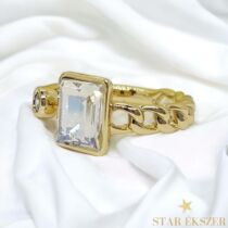 Cicell 14K Gold Filled kristályköves gyűrű opál állítható méret 52-57