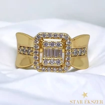 Fabien antiallergén 14K Gold Filled köves gyűrű 57-es