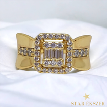 Fabien antiallergén 14K Gold Filled köves gyűrű 57-es