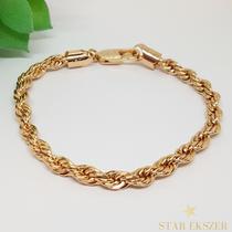 Gloria Gold Filled, antiallergén, csavart fazonú karkötő 19cm