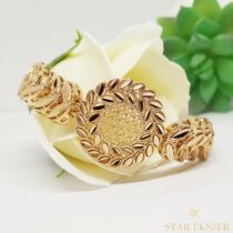 Flavia Gold Filled, luxus karkötő virág mintával 20cm