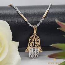 Hollie Gold Filled Nyaklánc Fatima keze medállal 42cm