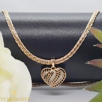Ginata-2 Gold Filled Nyaklánc szív medállal 50cm