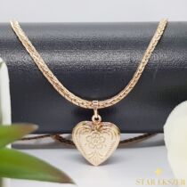 Gold Filled Nyaklánc kinyitható szív medállal 50cm