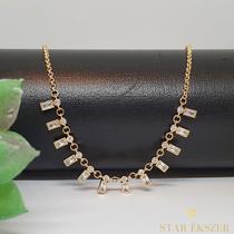 Lexie Gold Filled antiallergén nyakék kövekkel díszítve 42cm
