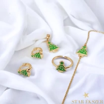 Fenyőfás antiallergén Gold Filled kislány Ékszerszett