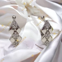 Fleur White Gold Filled antiallergén fülbevaló