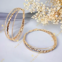 Tilla Gold Filled antiallergén karika fülbevaló 5cm