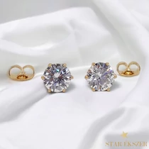 Egy köves Gold Filled Cirkónia Fülbevaló 5mm