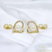 Delila 14K Gold Filled antiallergén szív fülbevaló