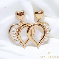Esil Gold Filled antiallergén szív fülbevaló