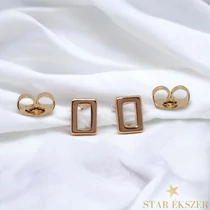 Négyszög Gold Filled antiallergén fülbevaló