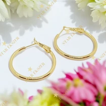 Mimi 14K Gold Filled antiallergén karika fülbevaló 3cm