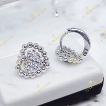 Barake White Gold Filled antiallergén szíves kislány fülbevaló