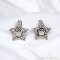 Csillag White Gold Filled antiallergén fülbevaló