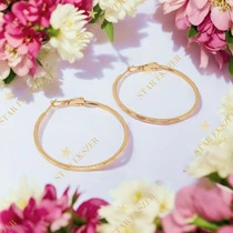 Lisa Gold Filled antiallergén karika fülbevaló 4cm