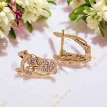 Bubó 18K Gold Filled antiallergén baglyos fülbevaló