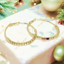 Molly 14K Gold Filled antiallergén karika fülbevaló 4cm