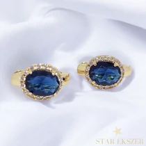 Rana 14K Gold Filled antiallergén fülbevaló kék