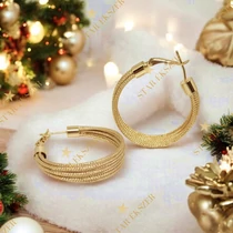 Lille 14K Gold Filled antiallergén karika fülbevaló