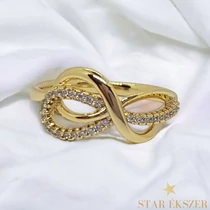 Matea antiallergén 14K Gold Filled végtelen gyűrű 54-es
