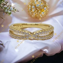 Julita antiallergén 14K Gold Filled gyűrű 52-es