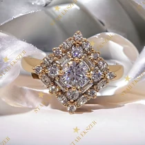 Yara antiallergén Gold Filled köves gyűrű 54-es