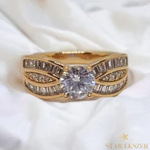 Greta antiallergén Gold Filled gyűrű 54-es 