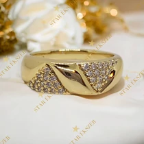 Evita 14K antiallergén Gold Filled gyűrű 54-es 