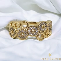 Petra antiallergén 14k Gold Filled gyűrű 57-es