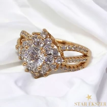 Karen antiallergén Gold Filled luxus gyűrű 52-es