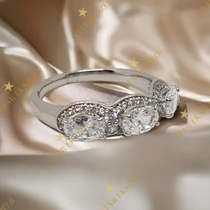 Adela antiallergén White Gold Filled gyűrű 54-es