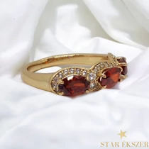 Adela antiallergén Gold Filled gyűrű 52-es piros