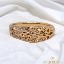 Flanna Antiallergén Gold Filled leveles gyűrű 52-es