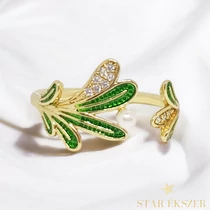 Zaira antiallergén Gold Filled leveles gyűrű állítható méret 