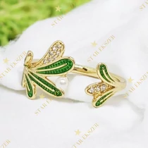 Zaira antiallergén Gold Filled leveles gyűrű állítható méret 