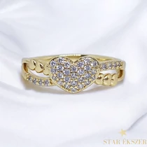 Sonja antiallergén Gold Filled gyűrű 64-es
