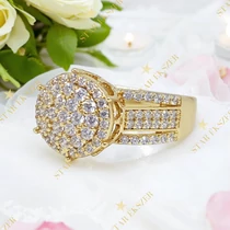 Manila antiallergén Gold Filled  gyűrű 57-es