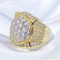 Naomi 14K antiallergén Gold Filled pecsétgyűrű 62-es