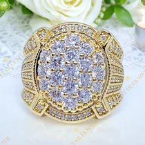 Naomi 14K antiallergén Gold Filled pecsétgyűrű 62-es