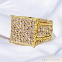 Asia 14K antiallergén Gold Filled pecsétgyűrű 57-es