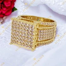 Asia 14K antiallergén Gold Filled pecsétgyűrű 57-es