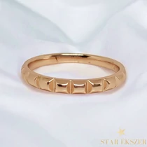 Myrna 18K antiallergén Gold Filled vékony karika gyűrű 52-es