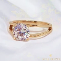 Carina 18K antiallergén Gold Filled köves gyűrű 54-es