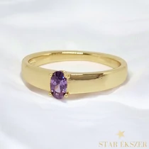Tina 14K antiallergén Gold Filled gyűrű lila 54-es