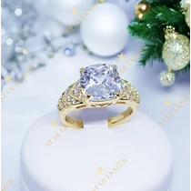Gitta 14K antiallergén Gold Filled köves gyűrű 54-es