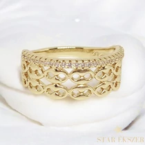 Sveta 14K antiallergén Gold Filled gyűrű 52-es