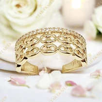 Sveta 14K antiallergén Gold Filled gyűrű 52-es