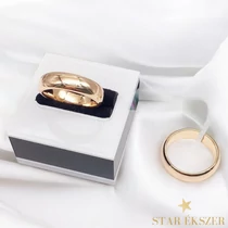 Hagyományos 18K antiallergén Gold Filled karikagyűrű 59-es