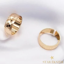 Angular 18K antiallergén Gold Filled karikagyűrű 57-es